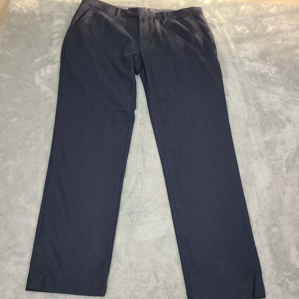 Ted Baker London Dress Pants‎ Men's 38x31 Blue Modern Fit Flat Front